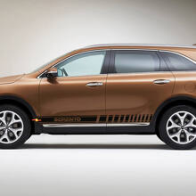 Adesivo decalcomania in vinile con strisce laterali Racing adatto per Kia Sorento
 3