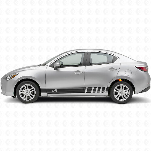 Kit Adesivo in Vinile con Strisce Laterali Racing per Scion iA o Toyota Yaris iA