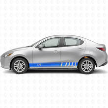 Kit Adesivo in Vinile con Strisce Laterali Racing per Scion iA o Toyota Yaris iA_2