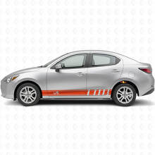 Kit Adesivo in Vinile con Strisce Laterali Racing per Scion iA o Toyota Yaris iA_4