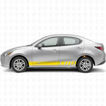 Kit Adesivo in Vinile con Strisce Laterali Racing per Scion iA o Toyota Yaris iA_5