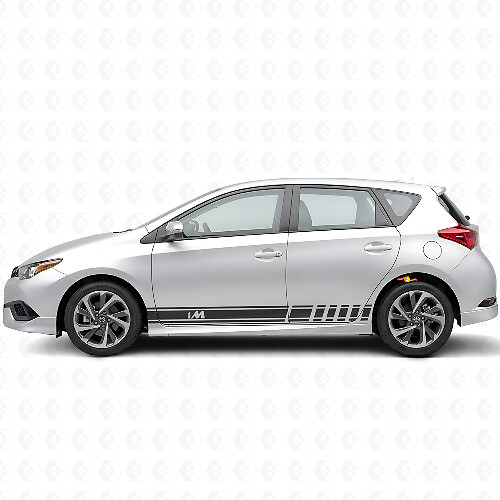 Kit Adesivi Laterali a Strisce con Simbolo iM per Auto Toyota Scion
