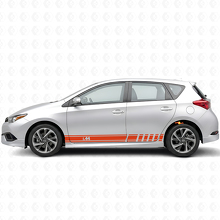 Kit Adesivi Laterali a Strisce con Simbolo iM per Auto Toyota Scion_4