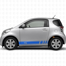 Kit Adesivi in Vinile Strisce Laterali Racing iQ Logo per Toyota iQ_2