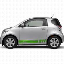 Kit Adesivi in Vinile Strisce Laterali Racing iQ Logo per Toyota iQ_3