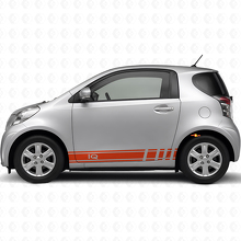 Kit Adesivi in Vinile Strisce Laterali Racing iQ Logo per Toyota iQ_4