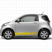 Kit Adesivi in Vinile Strisce Laterali Racing iQ Logo per Toyota iQ_5