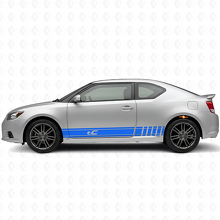 Kit adesivi vinile laterali a strisce stile racing di marca per Scion tC_2