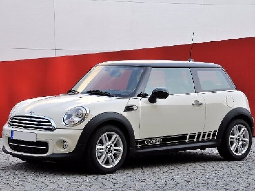 2 strisce grafiche a più colori Cooper simbolo auto da corsa adesivo decalcomania in vinile