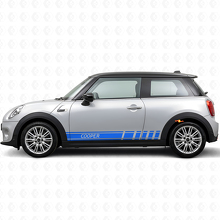 Adesivo in Vinile con Strisce e Scritta Cooper laterale per MINI Cooper_2