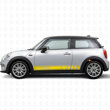 Adesivo in Vinile con Strisce e Scritta Cooper laterale per MINI Cooper_5