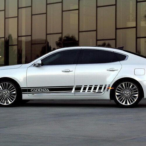 Adesivo decalcomania in vinile con strisce laterali Racing adatto per Kia Cadenza
