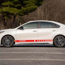Adesivo in Vinile Con Lettering Side Racing Stripes Per Kia Forte 2