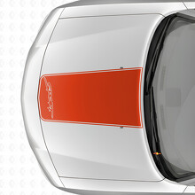 Adesivo in vinile con striscia di contorno Sport Blackout per cofano Dodge Charger 2006-2010_4