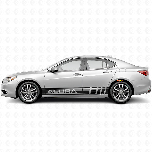 Set di Adesivi in Vinile con Strisce Laterali Stile Racing per Acura ILX TLX RLX
