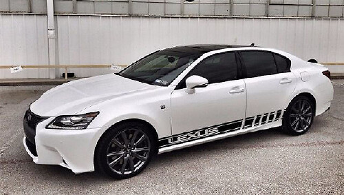 Set di Adesivi in Vinile a Strisce Laterali Racing per Lexus CT RC IS ES GS
