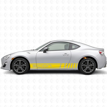 Kit adesivi laterali in vinile con strisce stile racing di marca per Scion FR-S_5