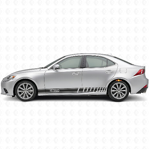 Adesivo Laterale in Vinile con Strisce da Corsa Logo IS350 per Lexus IS 2014-2020