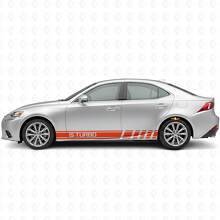 Adesivo Vinilato Laterale a Strisce Stile Turbo per Lexus IS_4