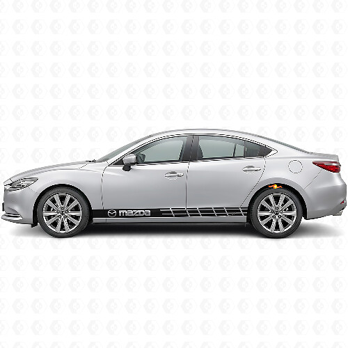 Adesivo in vinile con strisce laterali di marca per Mazda Mazda3