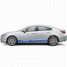 Adesivo in vinile con strisce laterali di marca per Mazda Mazda3_2