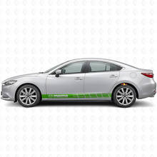 Adesivo in vinile con strisce laterali di marca per Mazda Mazda3_3