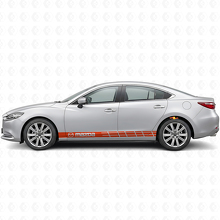 Adesivo in vinile con strisce laterali di marca per Mazda Mazda3_4