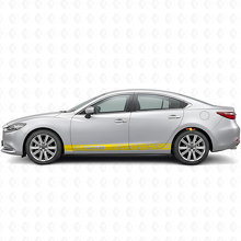Adesivo in vinile con strisce laterali di marca per Mazda Mazda3_5