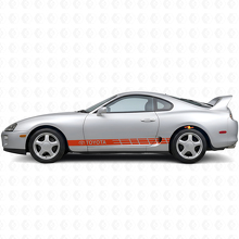 Adesivo in Vinile con Strisce Laterali Logo Toyota per Toyota Supra_4