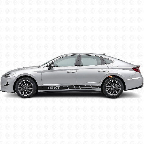 Adesivo in vinile laterale con strisce da corsa personalizzate per Hyundai Sonata