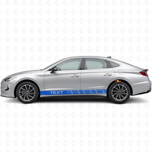Adesivo in vinile laterale con strisce da corsa personalizzate per Hyundai Sonata_2