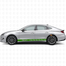 Adesivo in vinile laterale con strisce da corsa personalizzate per Hyundai Sonata_3