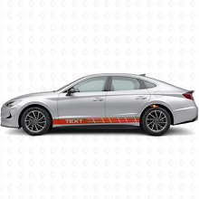 Adesivo in vinile laterale con strisce da corsa personalizzate per Hyundai Sonata_4
