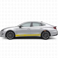 Adesivo in vinile laterale con strisce da corsa personalizzate per Hyundai Sonata_5