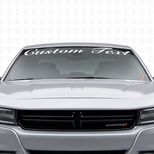 Adesivo in vinile personalizzato stile scritto a mano per parabrezza Dodge Charger 2015-2026