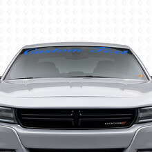 Adesivo in vinile personalizzato stile scritto a mano per parabrezza Dodge Charger 2015-2026_2