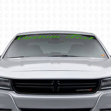 Adesivo in vinile personalizzato stile scritto a mano per parabrezza Dodge Charger 2015-2026_3