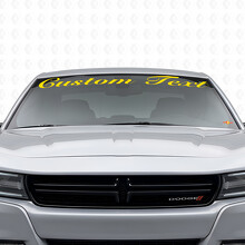 Adesivo in vinile personalizzato stile scritto a mano per parabrezza Dodge Charger 2015-2026_5