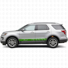 Kit adesivi vinile personalizzati strisce laterali racing per Musclecar Explorer Expedition_3