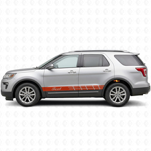 Kit adesivi vinile personalizzati strisce laterali racing per Musclecar Explorer Expedition_4