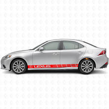 Set di Adesivi in Vinile con Strisce Laterali Racing per Lexus IS 200t 250 300_4