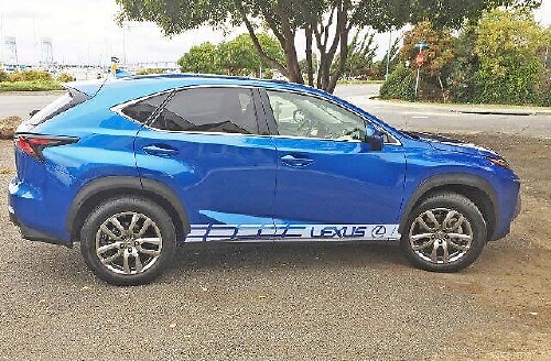 Kit Adesivi in Vinile Strisce Laterali Racing per Lexus NX 200t NX 300h