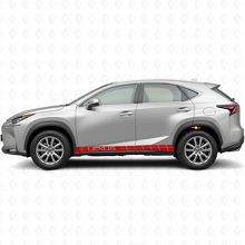 Kit Adesivi in Vinile Strisce Laterali Racing per Lexus NX 200t NX 300h_4