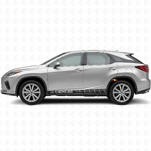 Kit adesivo in vinile con strisce in stile racing per modanature laterali Lexus RX 350