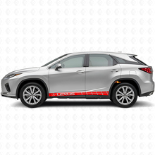 Kit adesivo in vinile con strisce in stile racing per modanature laterali Lexus RX 350_4