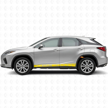 Kit adesivo in vinile con strisce in stile racing per modanature laterali Lexus RX 350_5