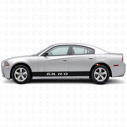 Adesivo Vinile Laterale Strisce 6.1L H/O per Dodge Charger 2011-2014