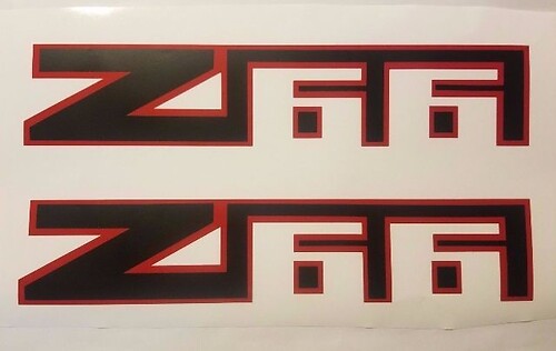 Z66 adesivi decal chevy chevrolet avalanche truck nero opaco (SET)