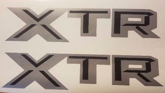 XTR decal adesivi, camion grigio e nero opaco silverado F150 (SET)
