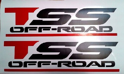 Adesivi Tss Off Road Decals, Nero Opaco Set 1